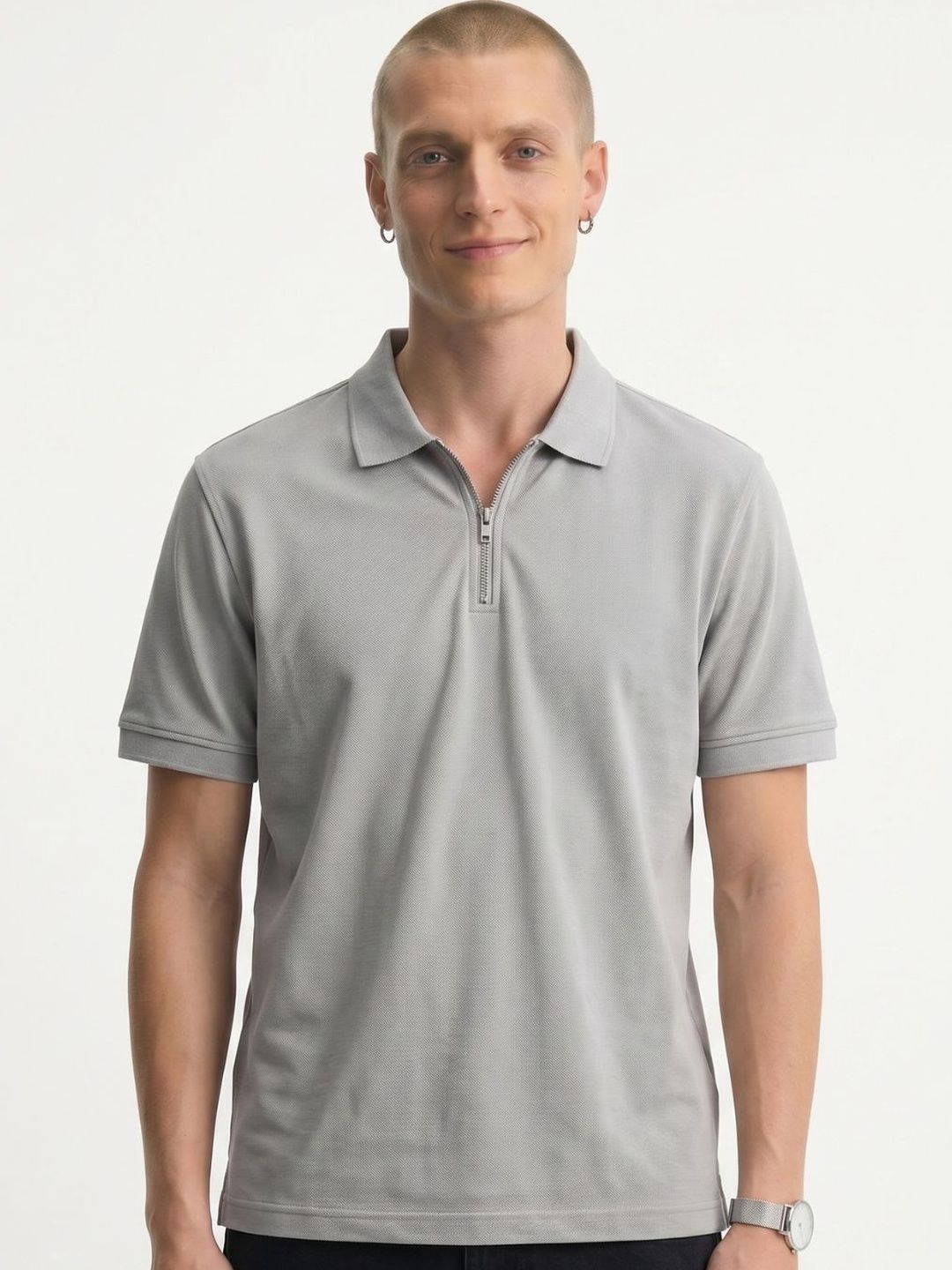 Moda Rapido Men Polo Collar T-shirt