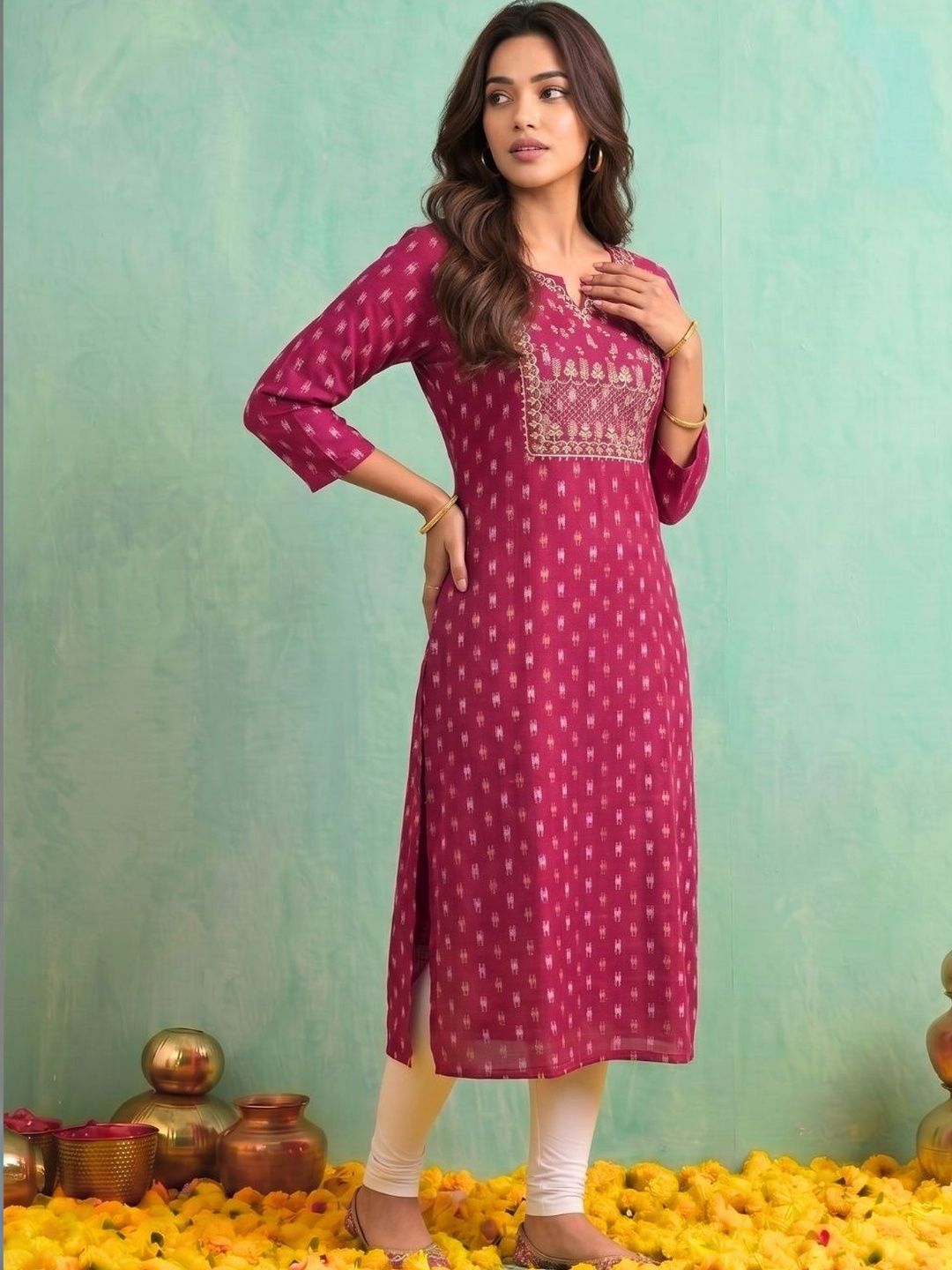 Rangita Women Thread Work Kurta