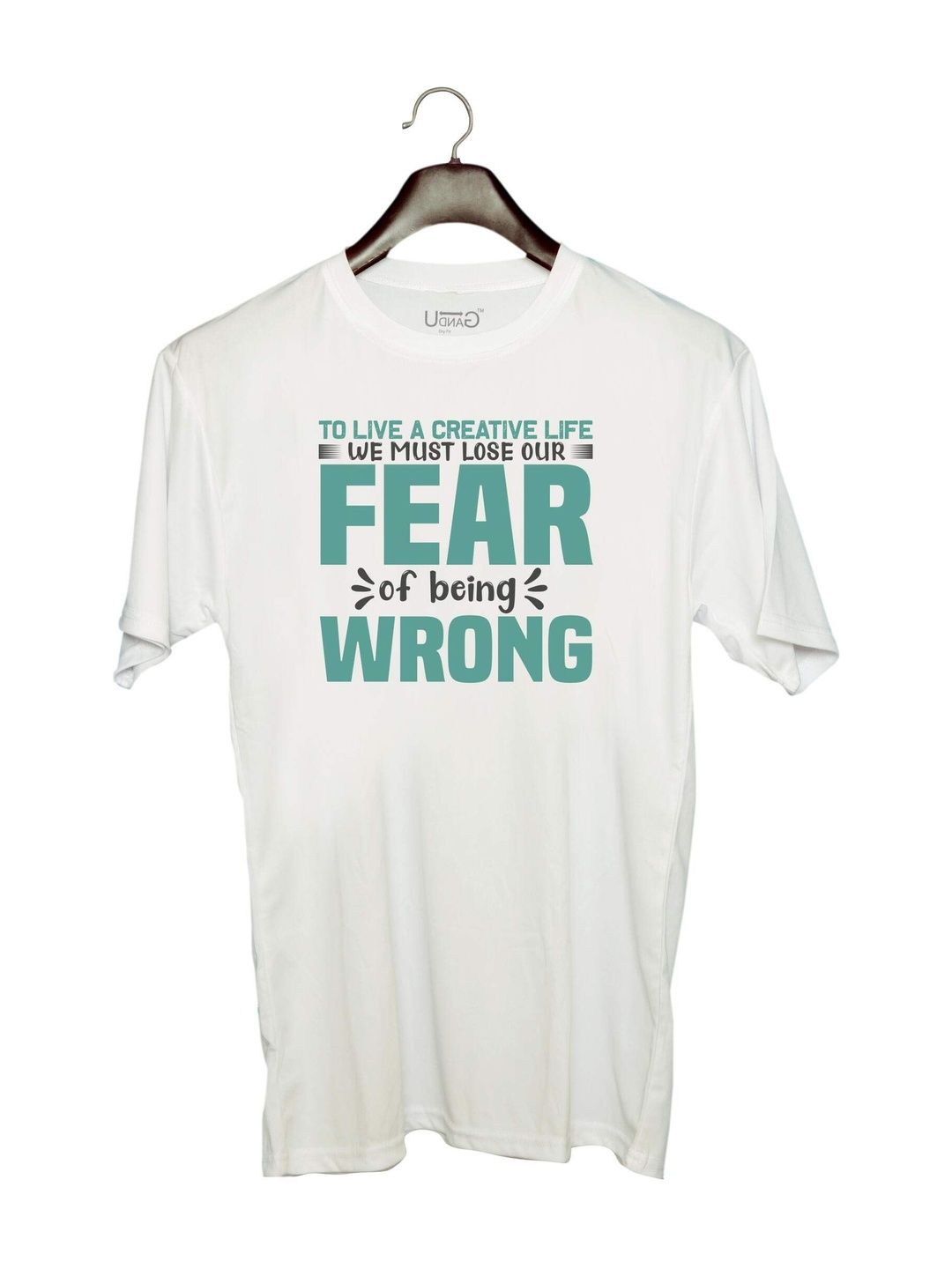 UDNAG Unisex Typography Printed T-shirt