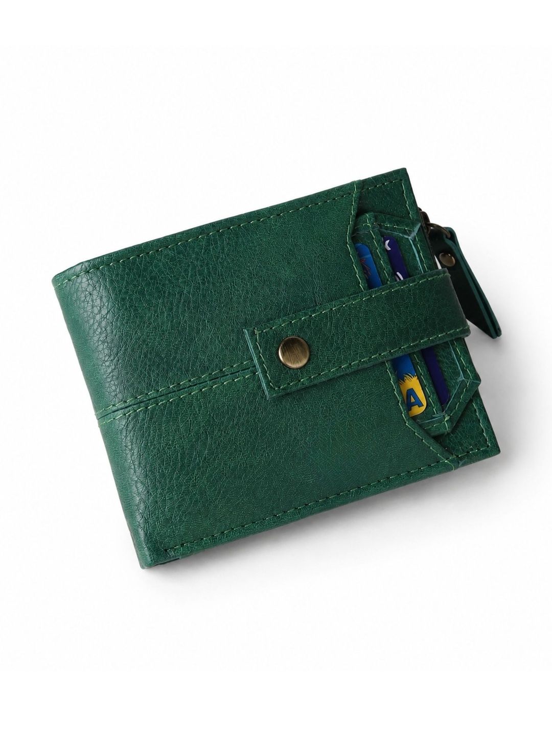 omuda Men Leather Two Fold Wallet
