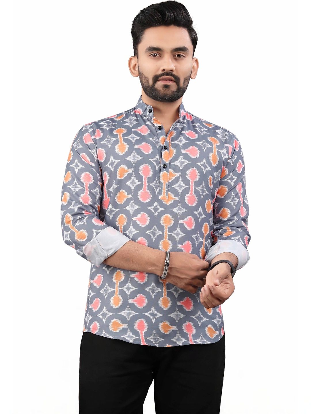 SEDUM SESTRI Men Geometric Printed Kurta