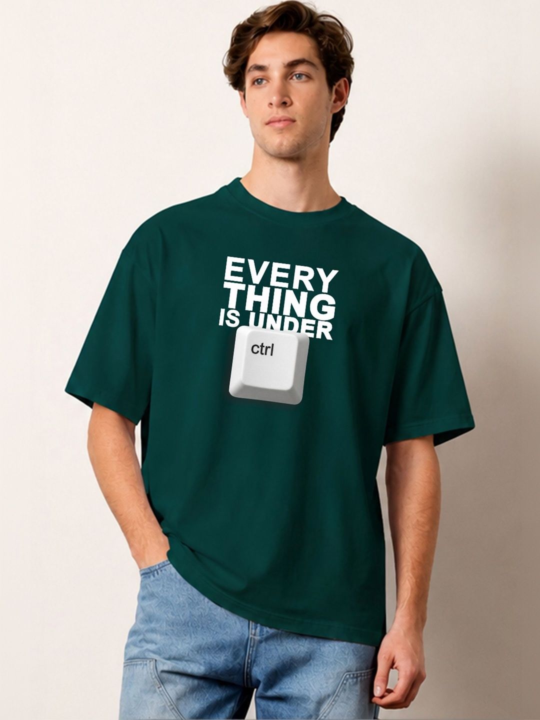 TOGS & TERRE Men Typography Printed Organic Cotton Blend T-shirt