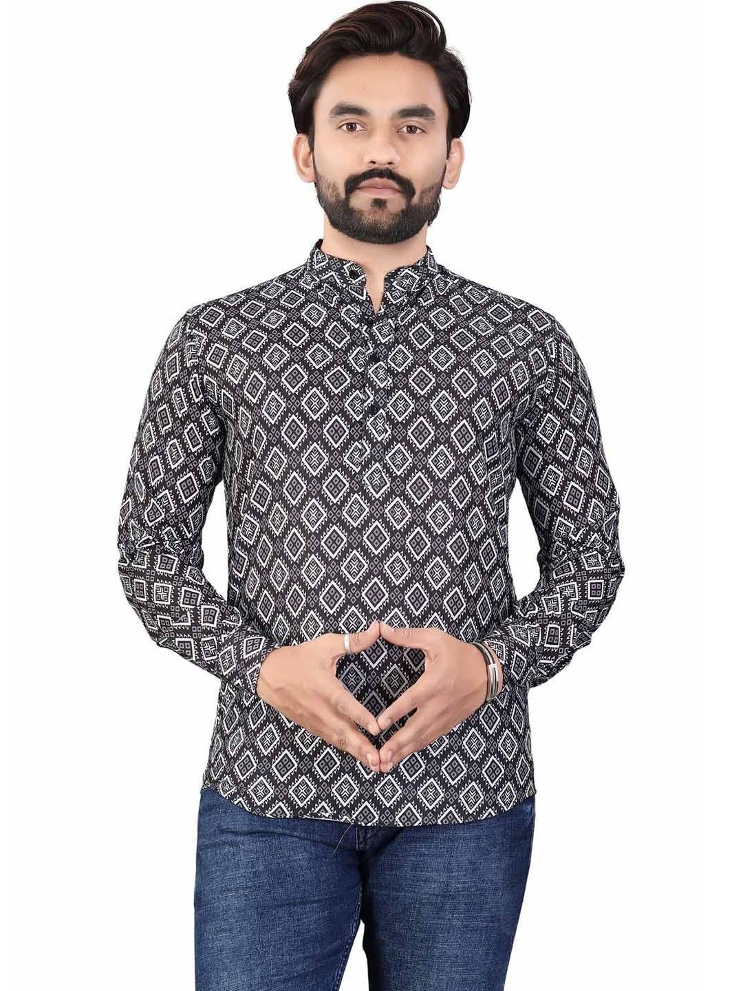 SEDUM SESTRI Men Geometric Printed Kurta