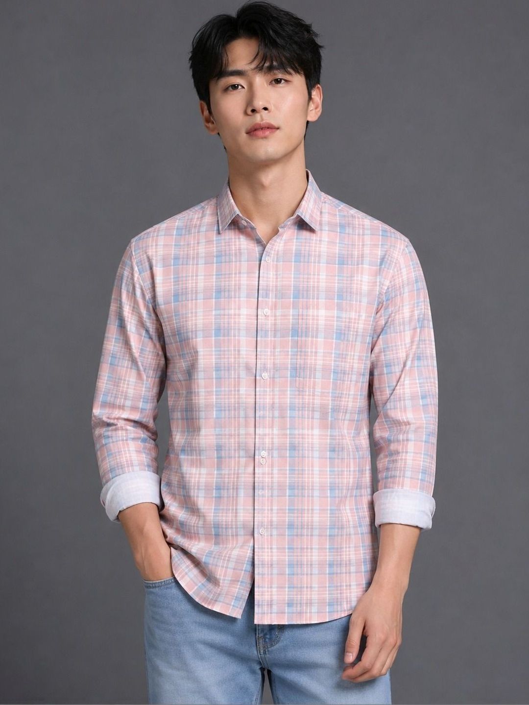 Mast & Harbour Men Checked Casual Shirt