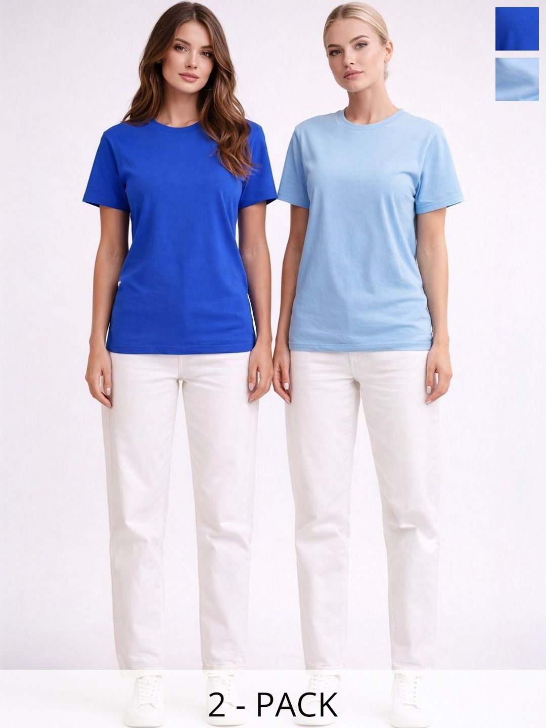 TRENDIX Men 2 Pure Cotton T-shirt