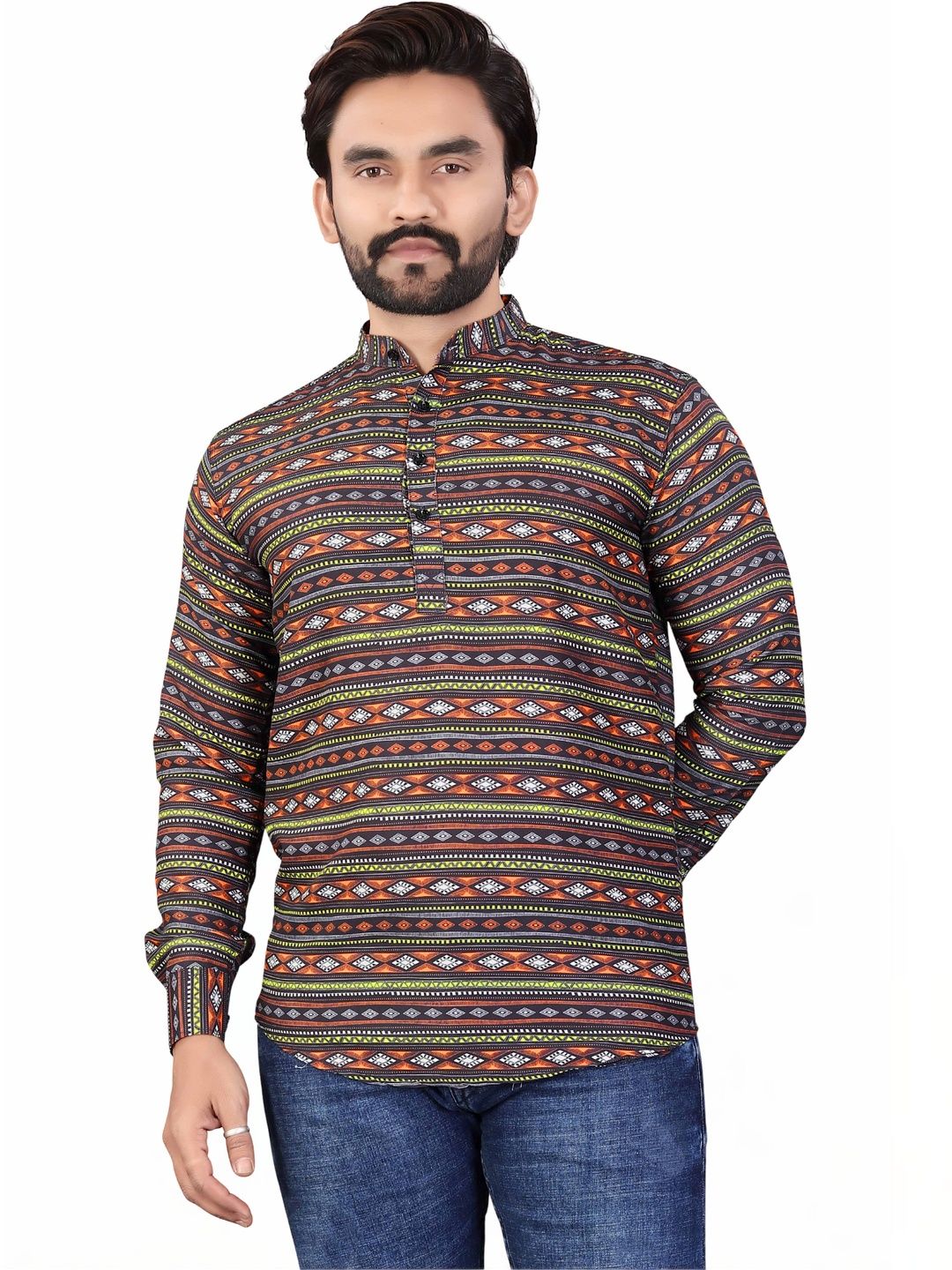 SEDUM SESTRI Men Ethnic Motifs Printed Kurta
