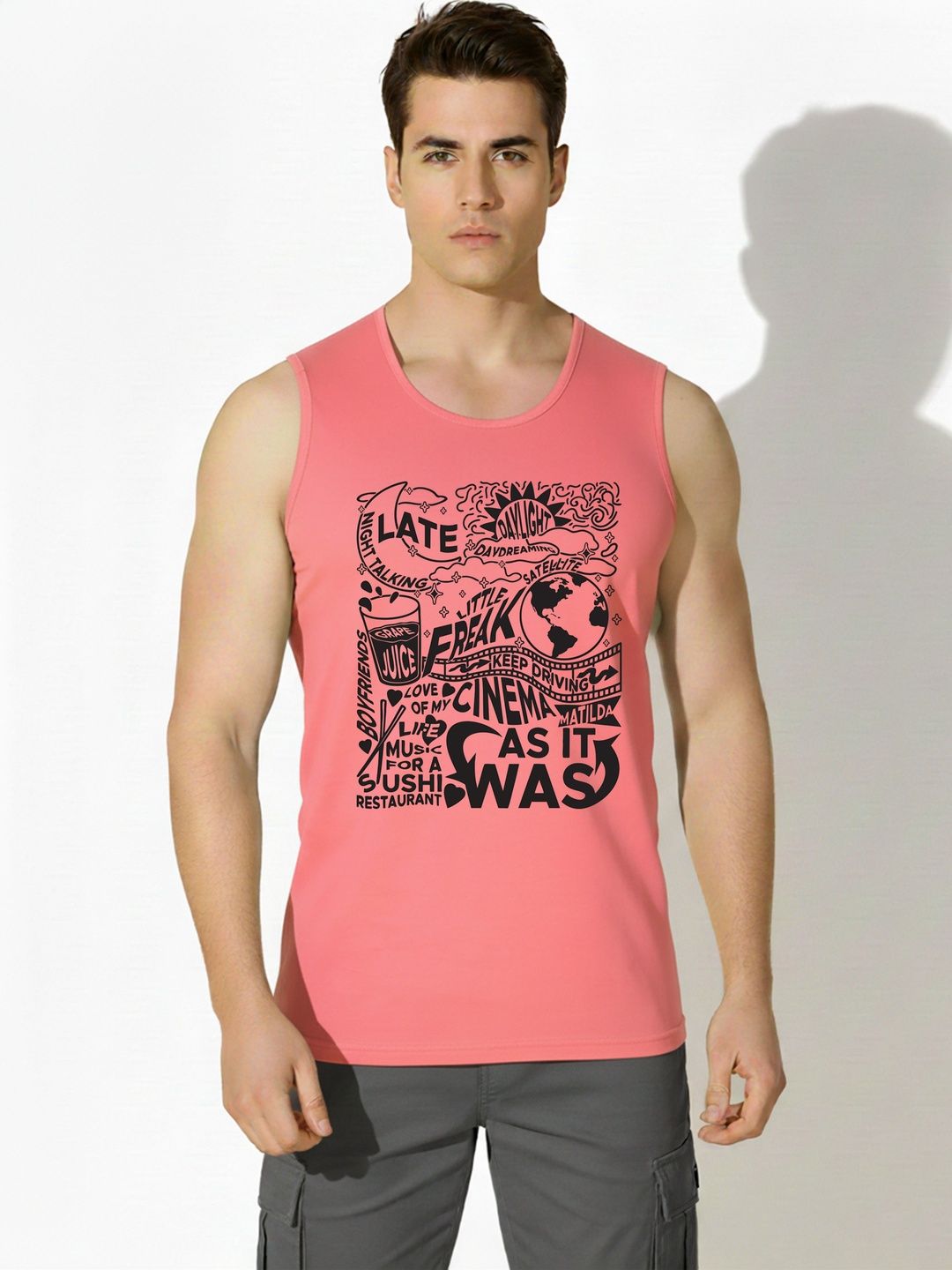 SKY HARBOAR Printed Cotton Tank