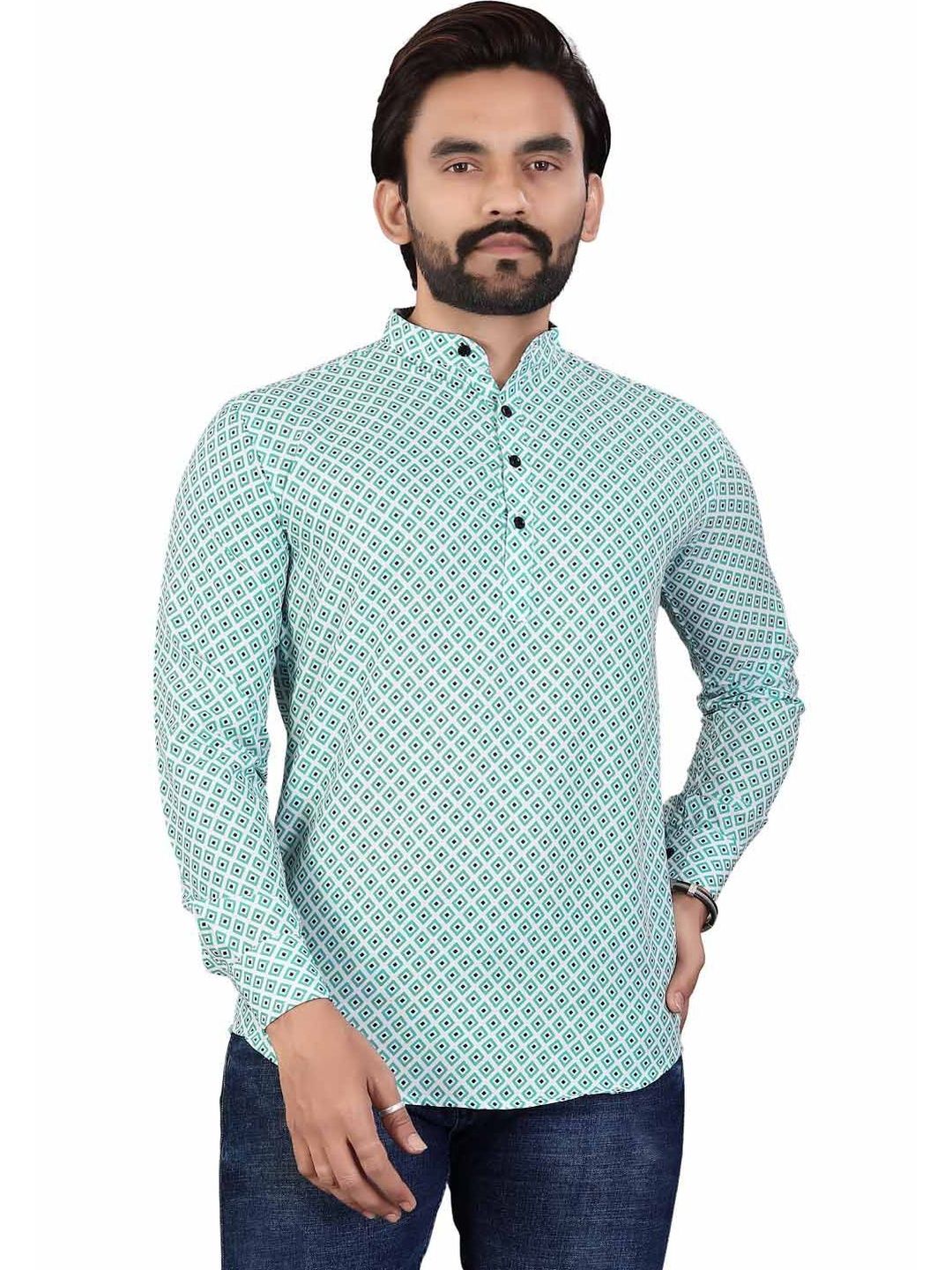 SEDUM SESTRI Men Geometric Printed Kurta
