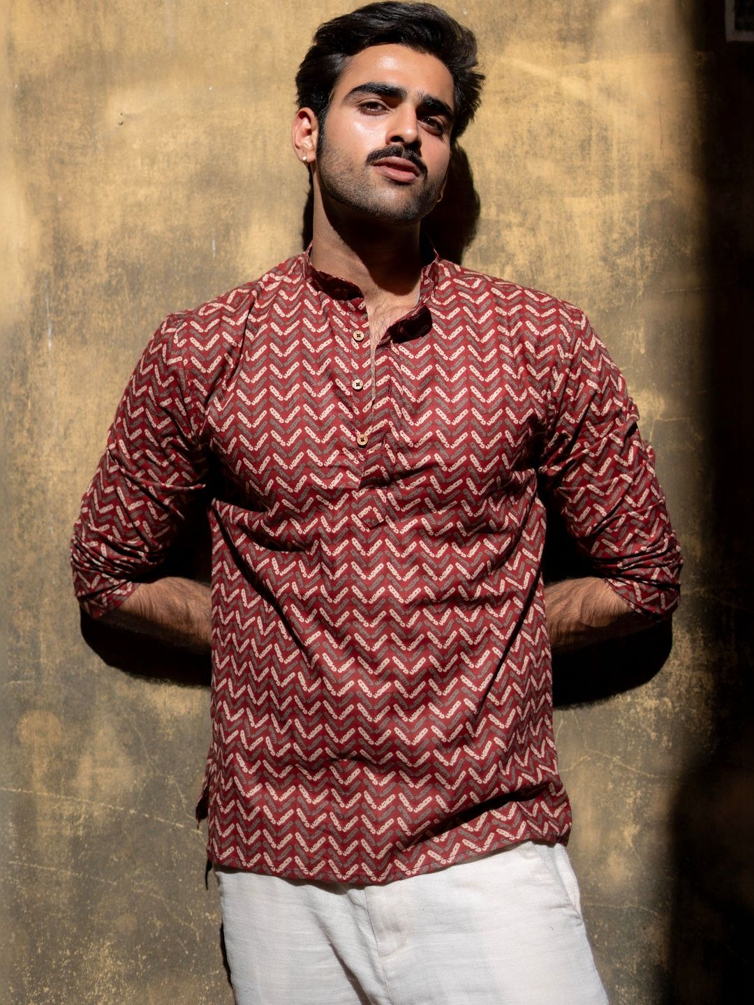 Shasak Men Ethnic Motifs Printed Indie Prints Kurta