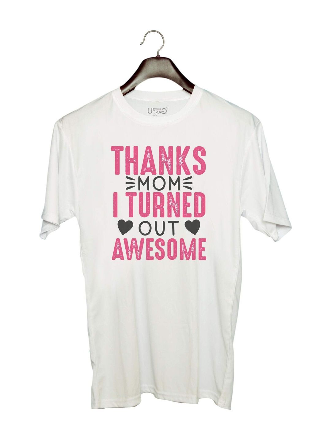 UDNAG Unisex Typography Printed T-shirt