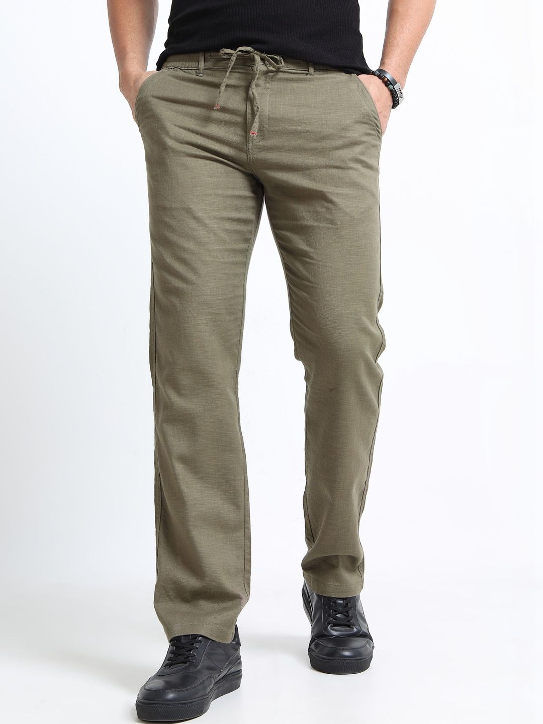 BAESD Men Straight Fit Trousers