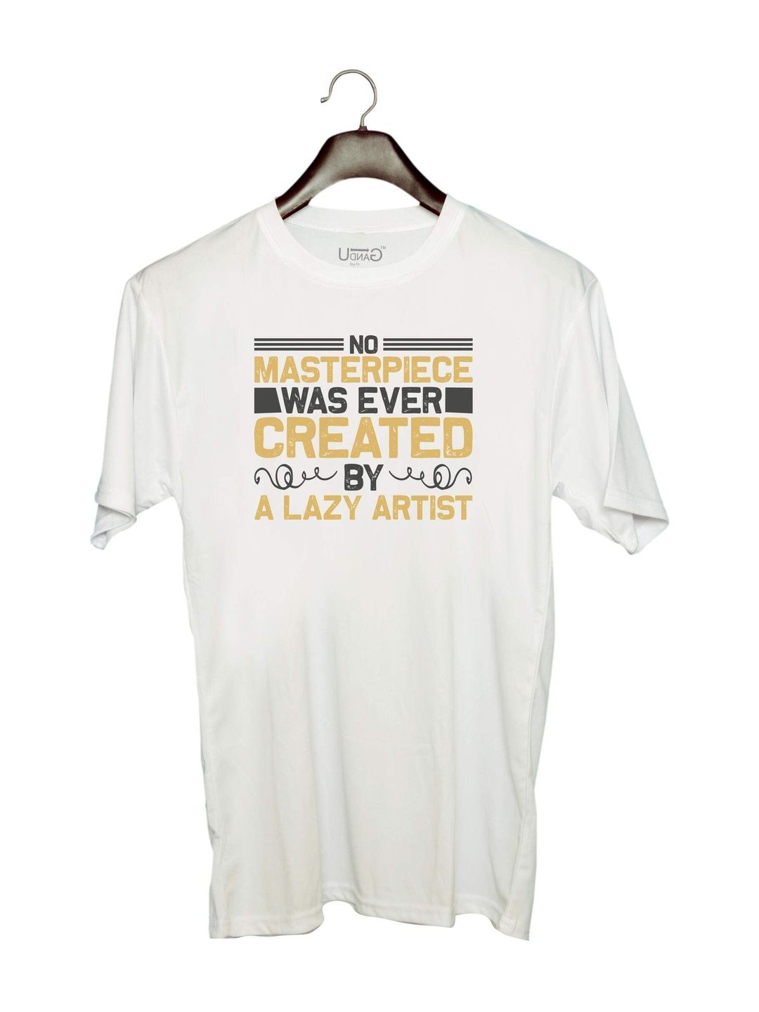 UDNAG Unisex Typography Printed T-shirt