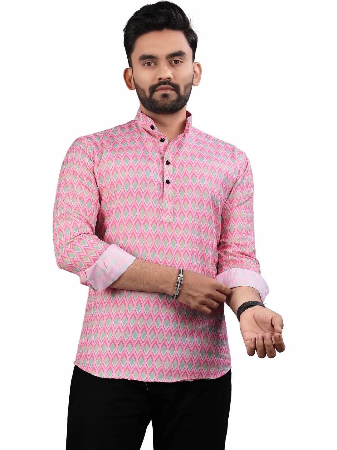 SEDUM SESTRI Men Geometric Printed Kurta