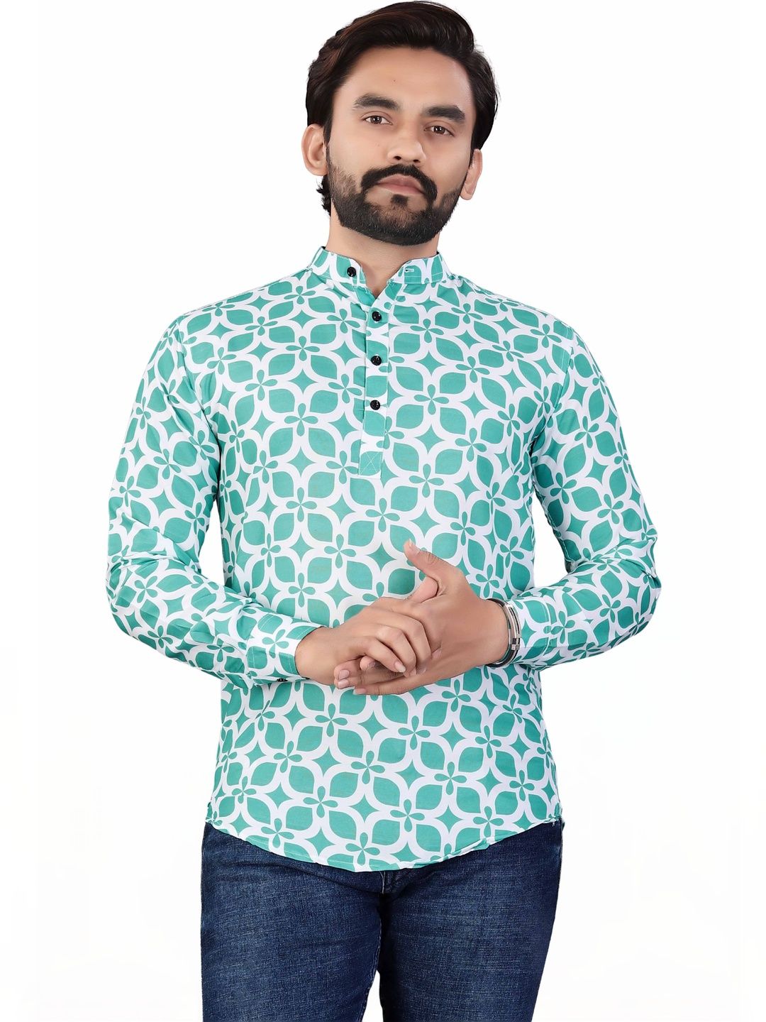 SEDUM SESTRI Men Geometric Printed Kurta
