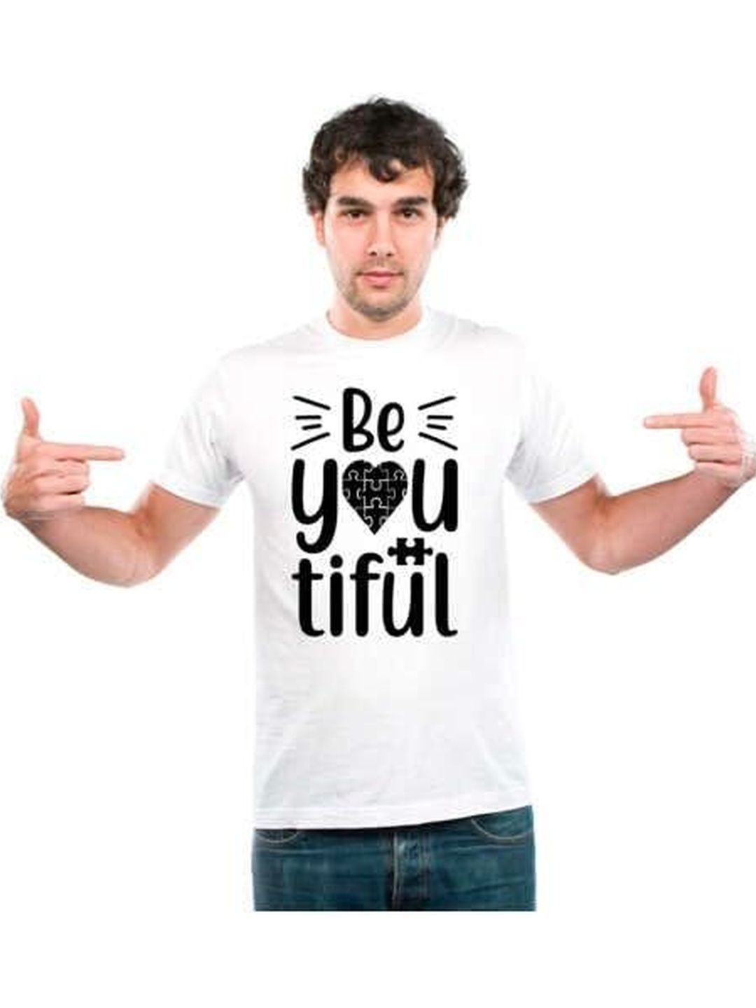 UDNAG Unisex Typography Printed T-shirt