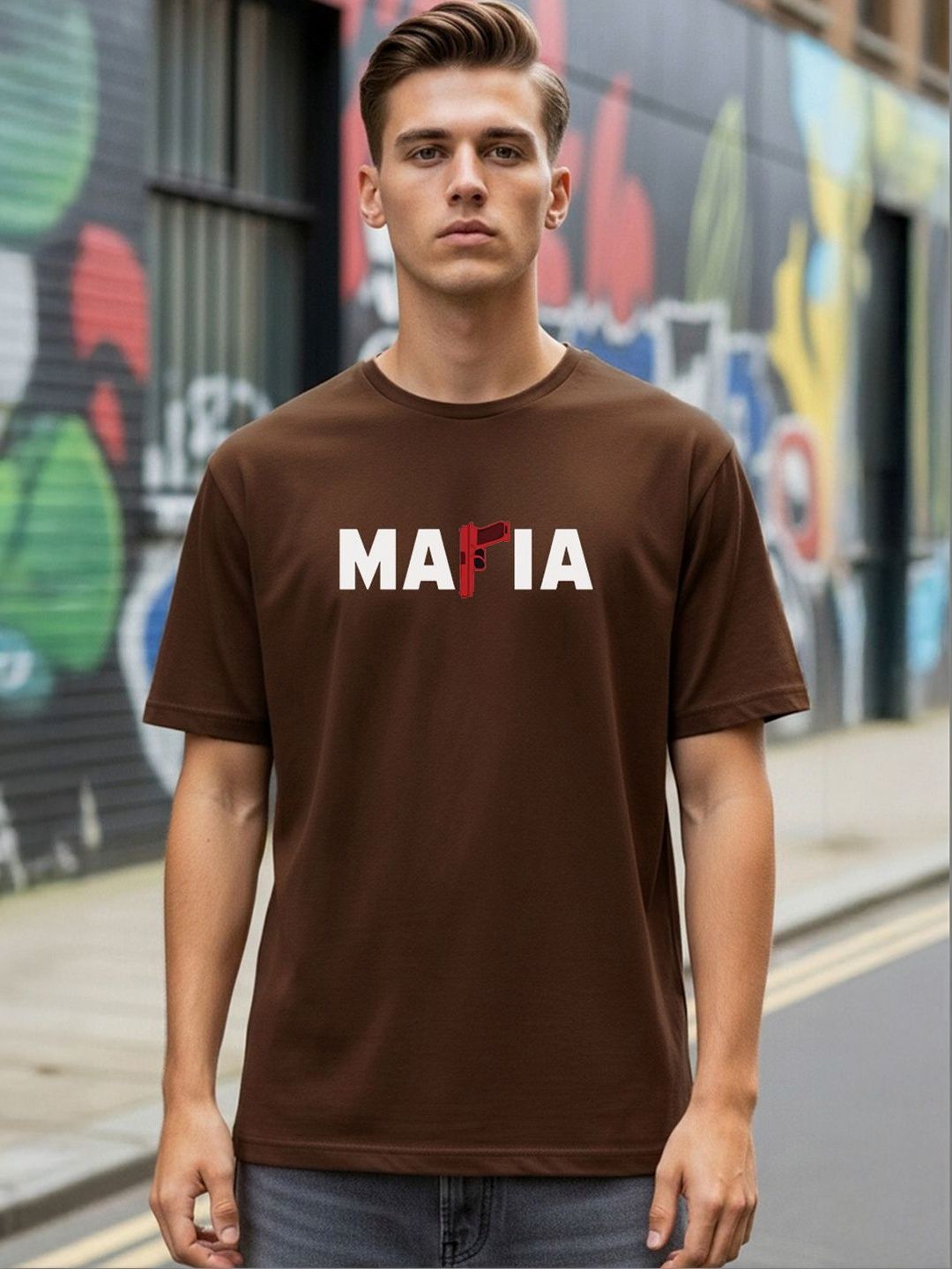 Timber N Threads Men Typography Printed T-shirt
