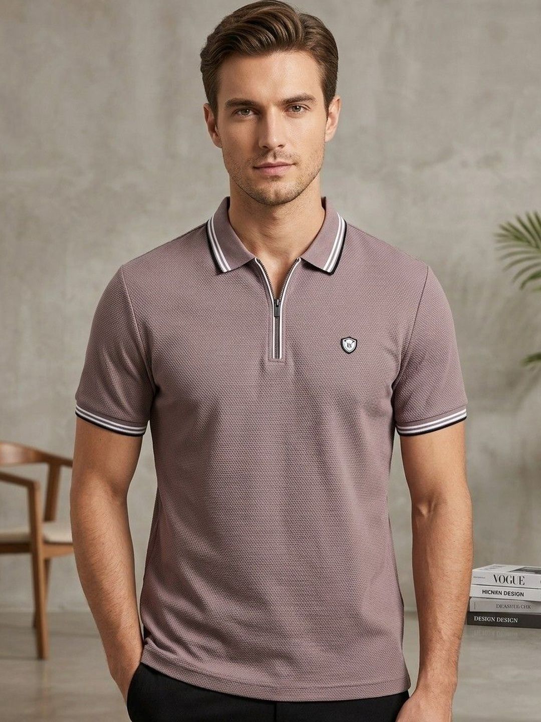ARRAY Men Polo Collar T-shirt