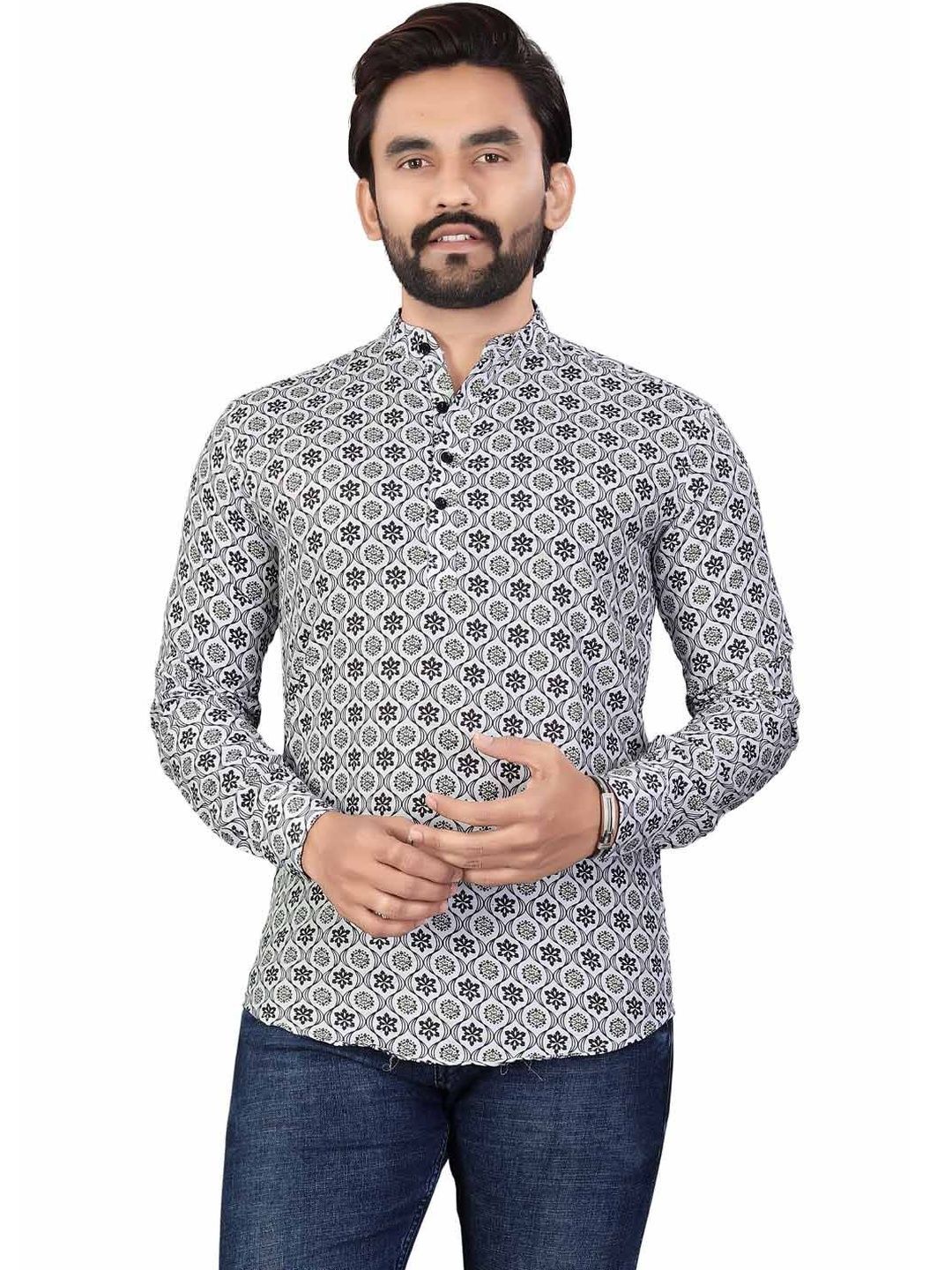 SEDUM SESTRI Men Ethnic Motifs Printed Kurta