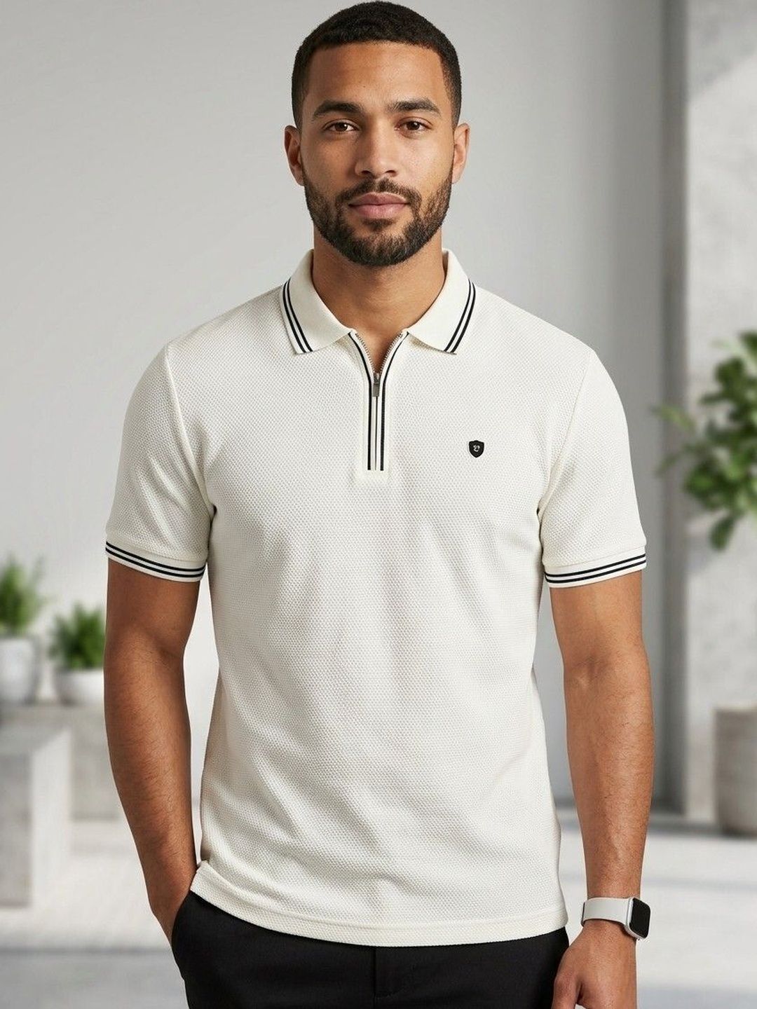 ARRAY Men Polo Collar T-shirt