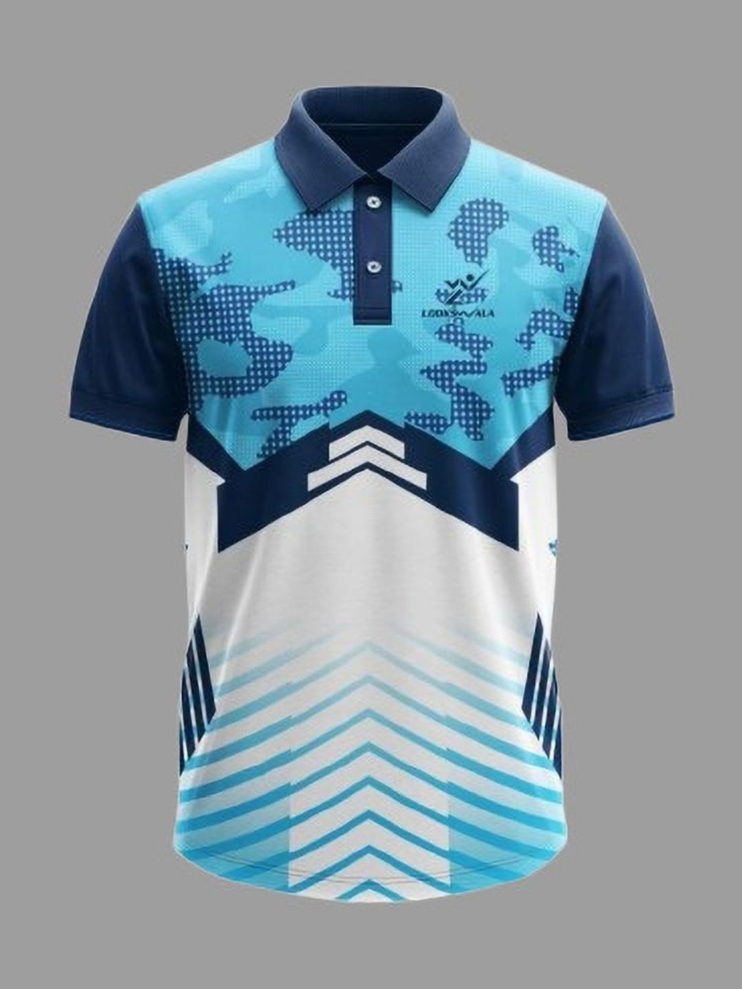 Lookswala Men Printed Polo Collar T-shirt