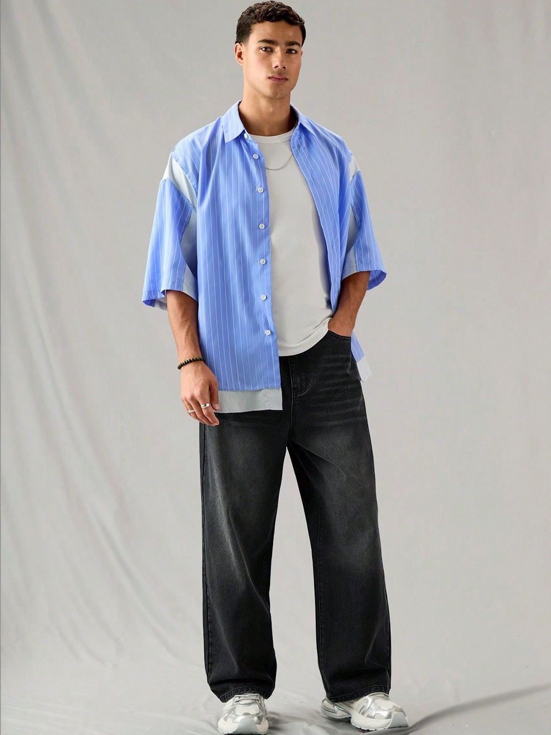 YAMEETFIT Men Jean Mid-Rise Low Distress Jeans