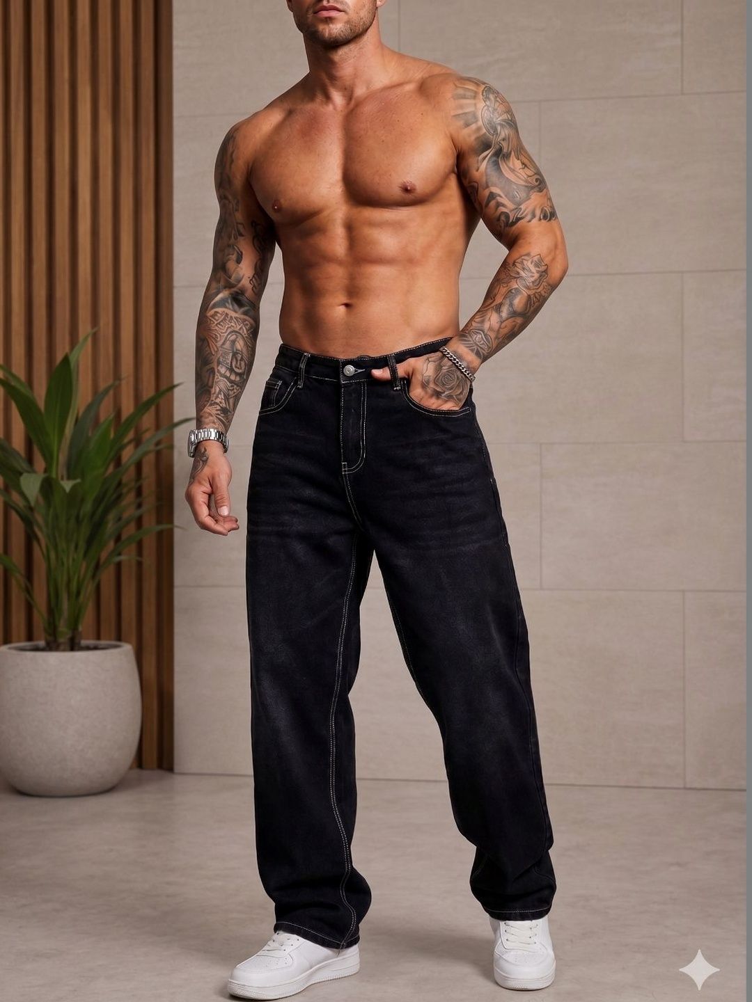 R.Code by The Roadster Life Co. Men Relaxed Fit Mid-Rise Stretchable Jeans