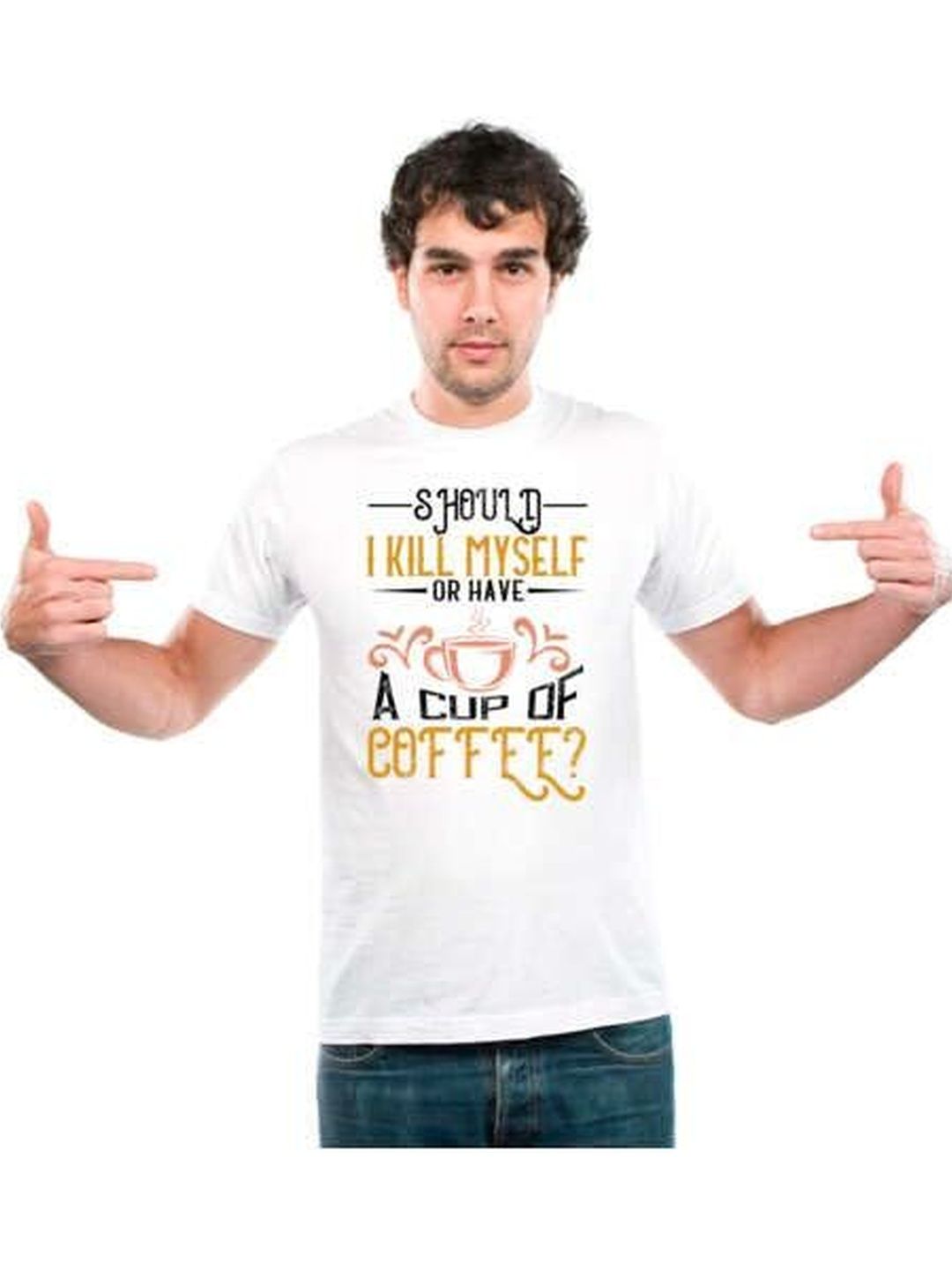 UDNAG Unisex Typography Printed T-shirt