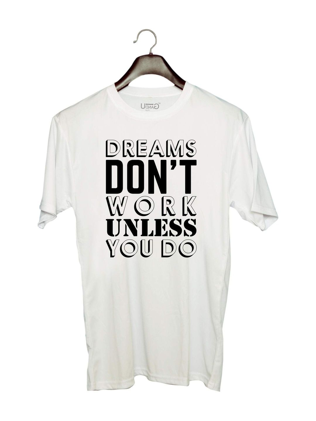 UDNAG Unisex Typography Printed T-shirt