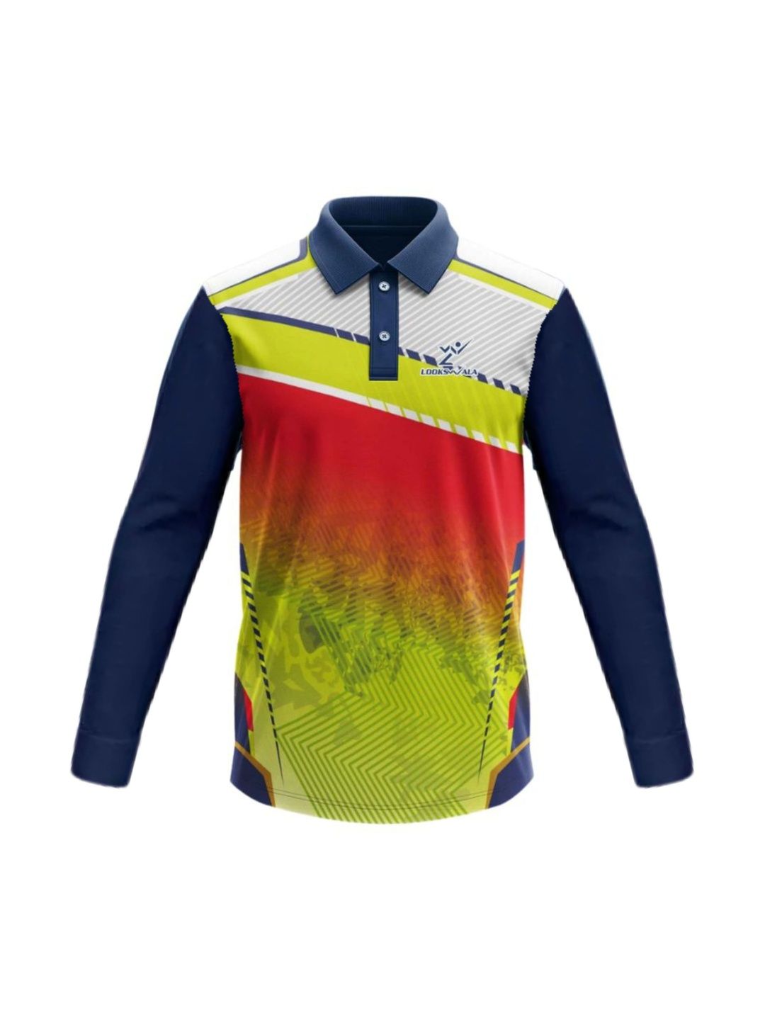 Lookswala Men Printed Polo Collar T-shirt