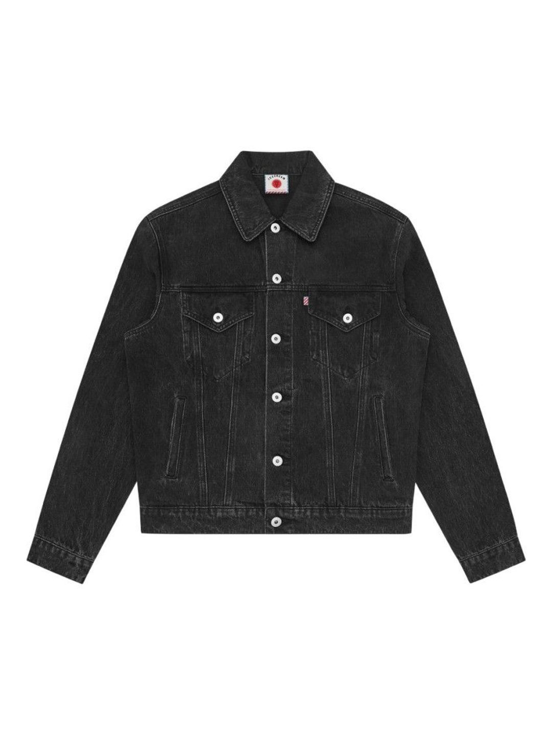 Icecream Black Shirt Collar Jacket