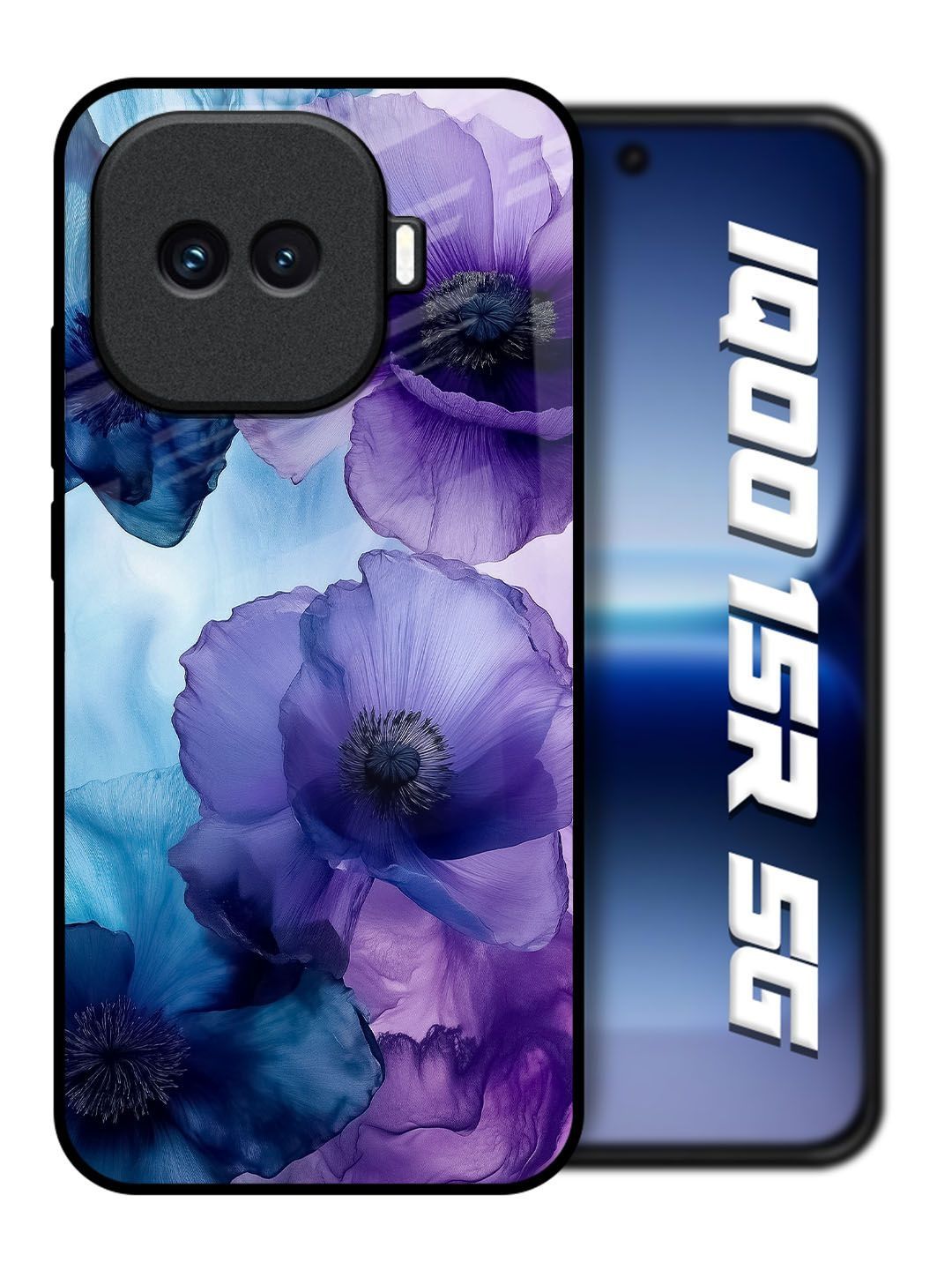 QRIOH Floral Printed iQOO 15R 5G Back Case Mobile Accessories