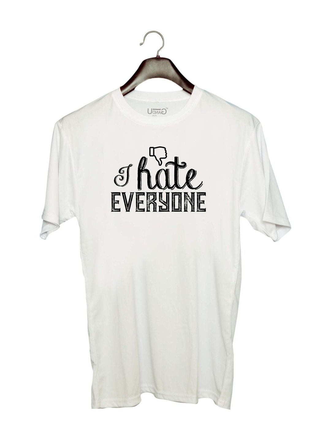 UDNAG Unisex Typography Printed T-shirt