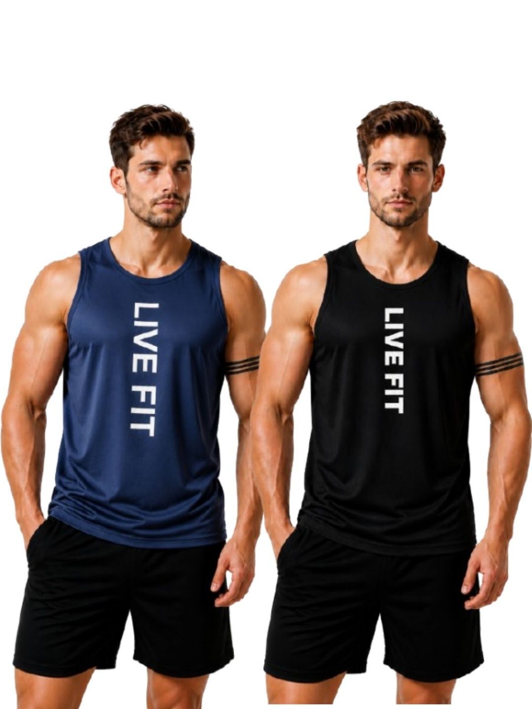 eliteeleganceapparel Pack of 2 Gym Vest