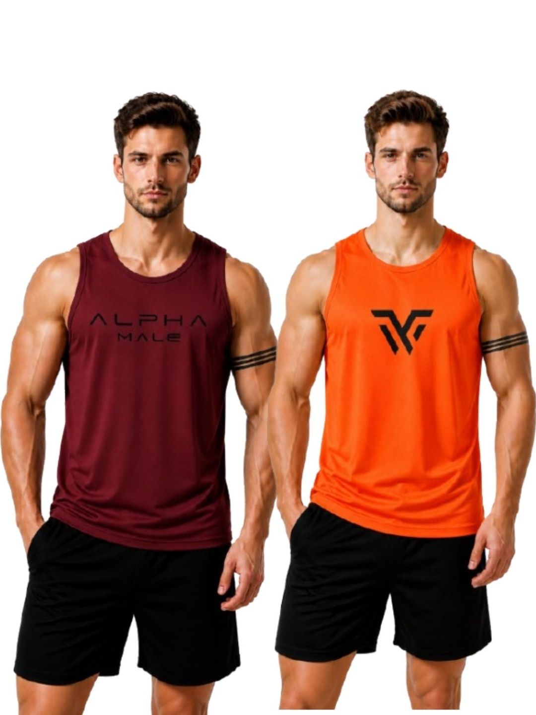 eliteeleganceapparel Pack of 2 Gym Vest