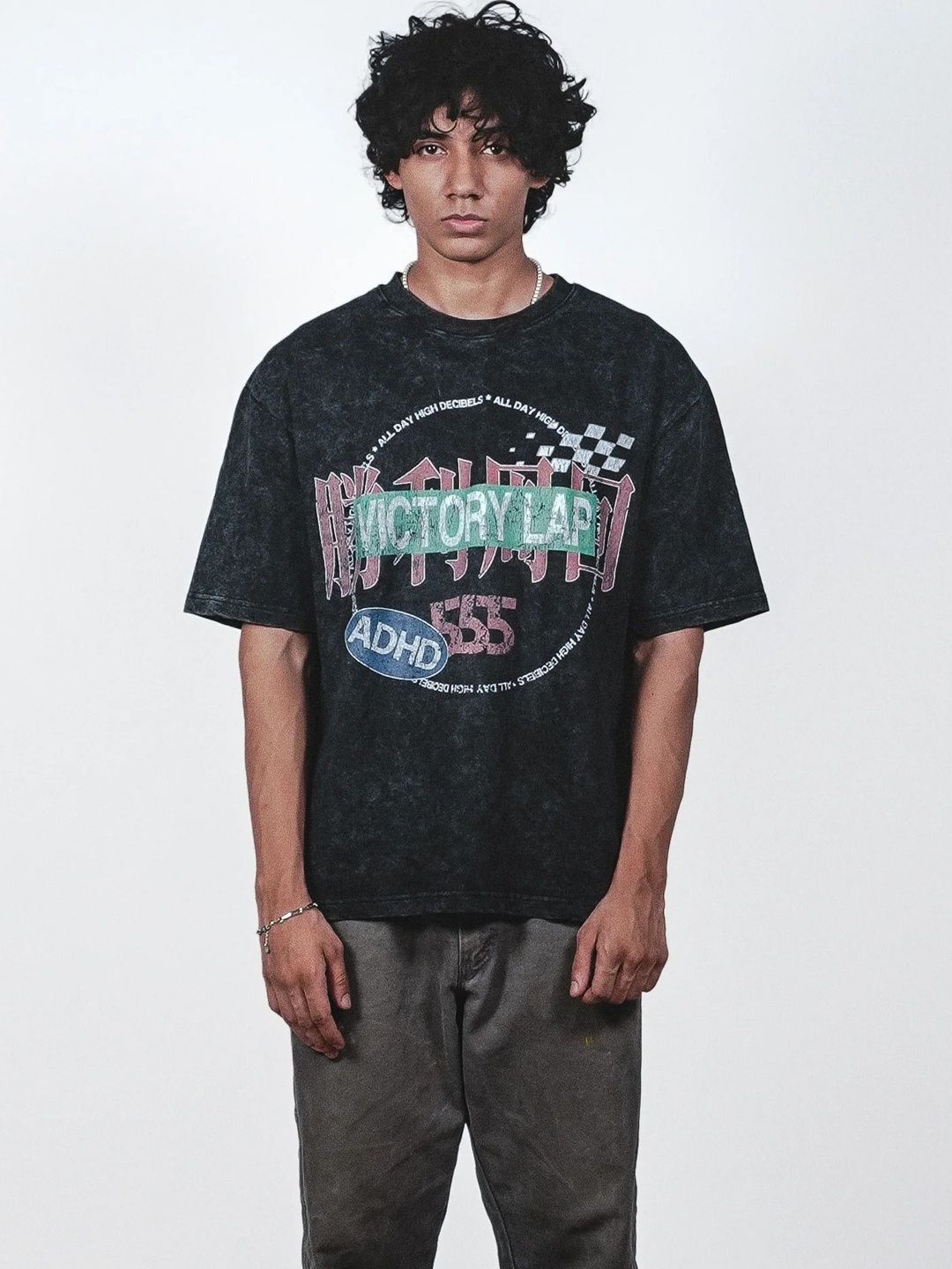Timber N Threads Victory Lap Graphic Oversized Cotton T-shirt