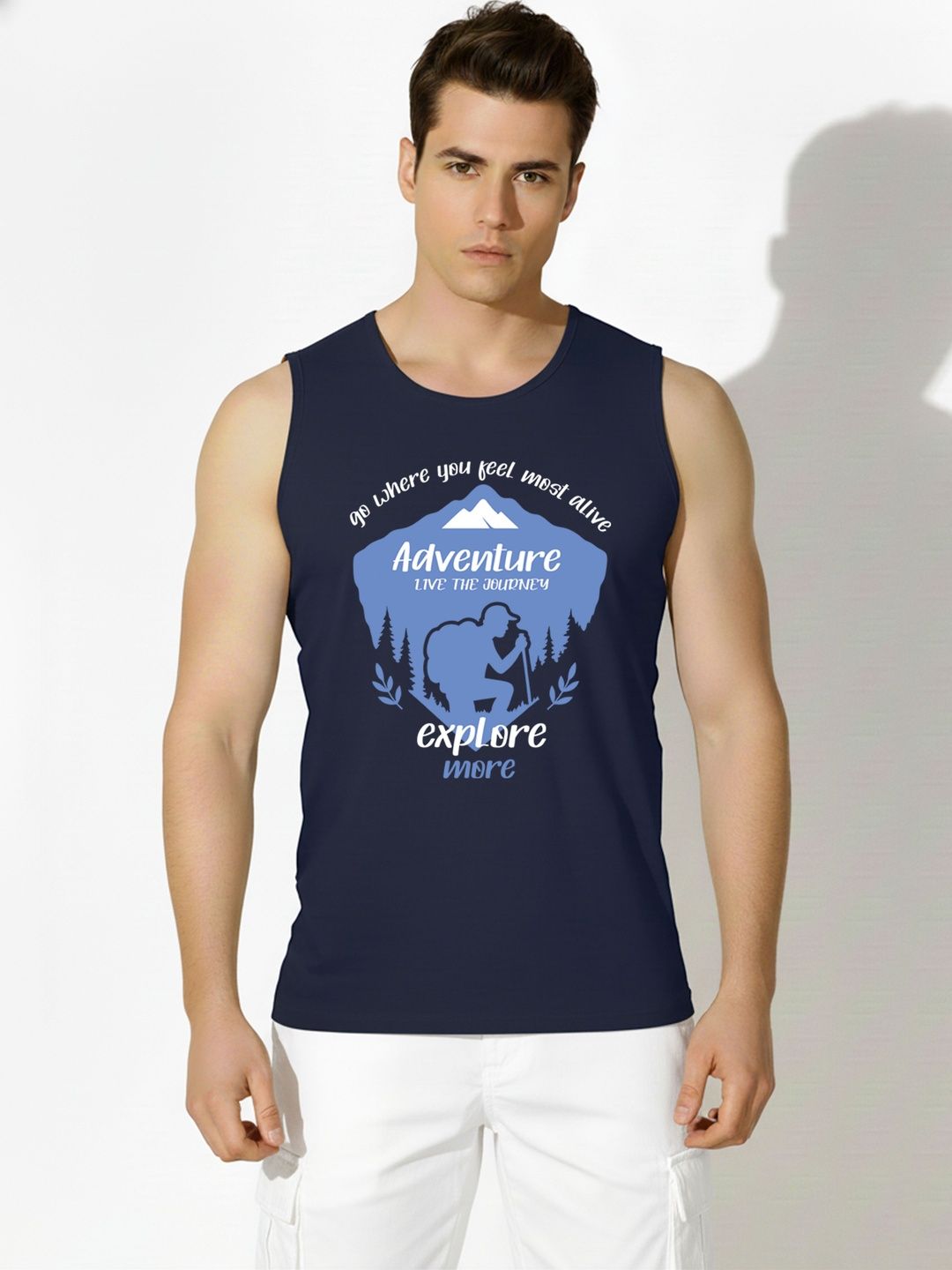 SKY HARBOAR Printed Cotton Tank