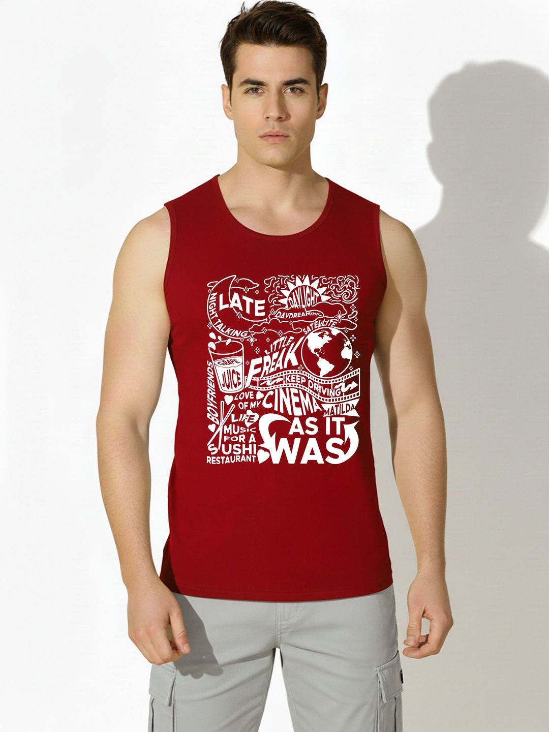 SKY HARBOAR Printed Cotton Tank