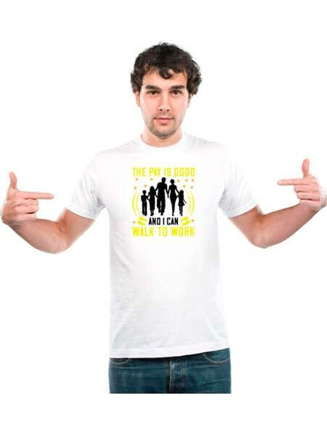UDNAG Unisex Typography Printed T-shirt