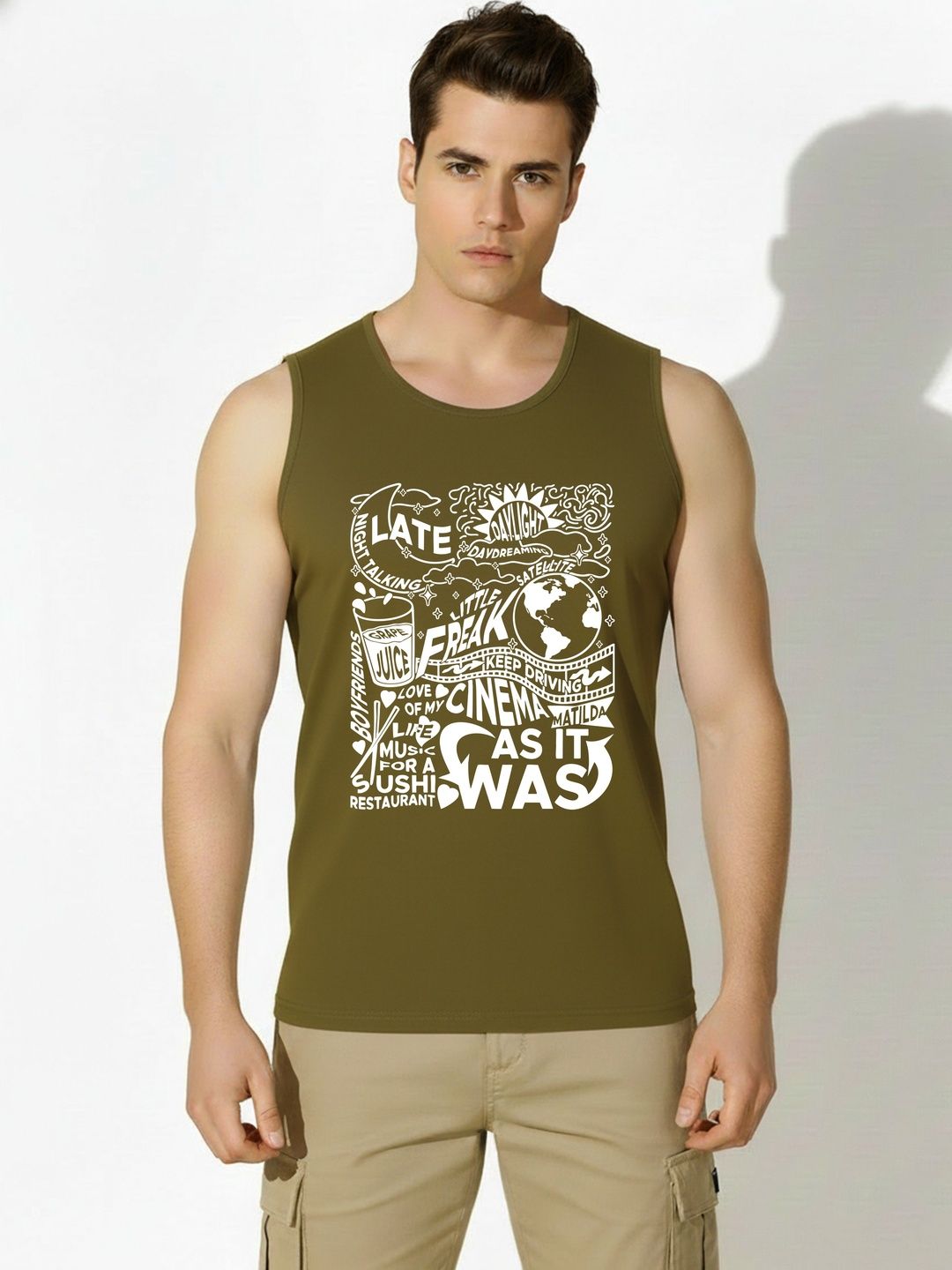 SKY HARBOAR Printed Cotton Tank