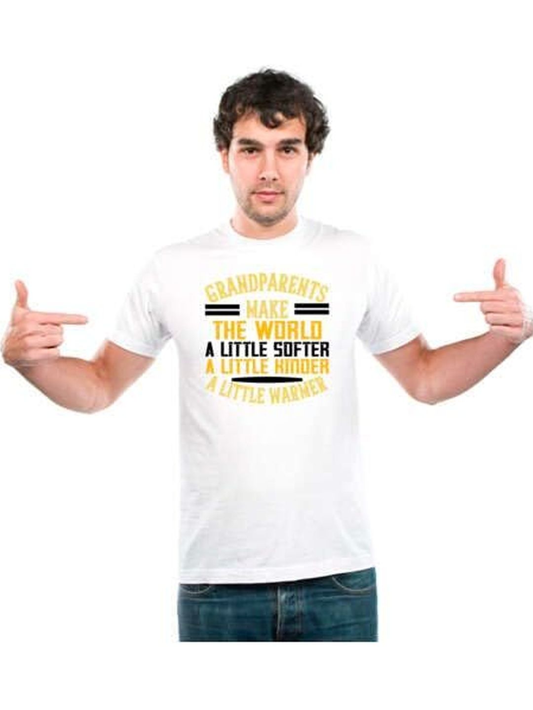 UDNAG Unisex Typography Printed T-shirt