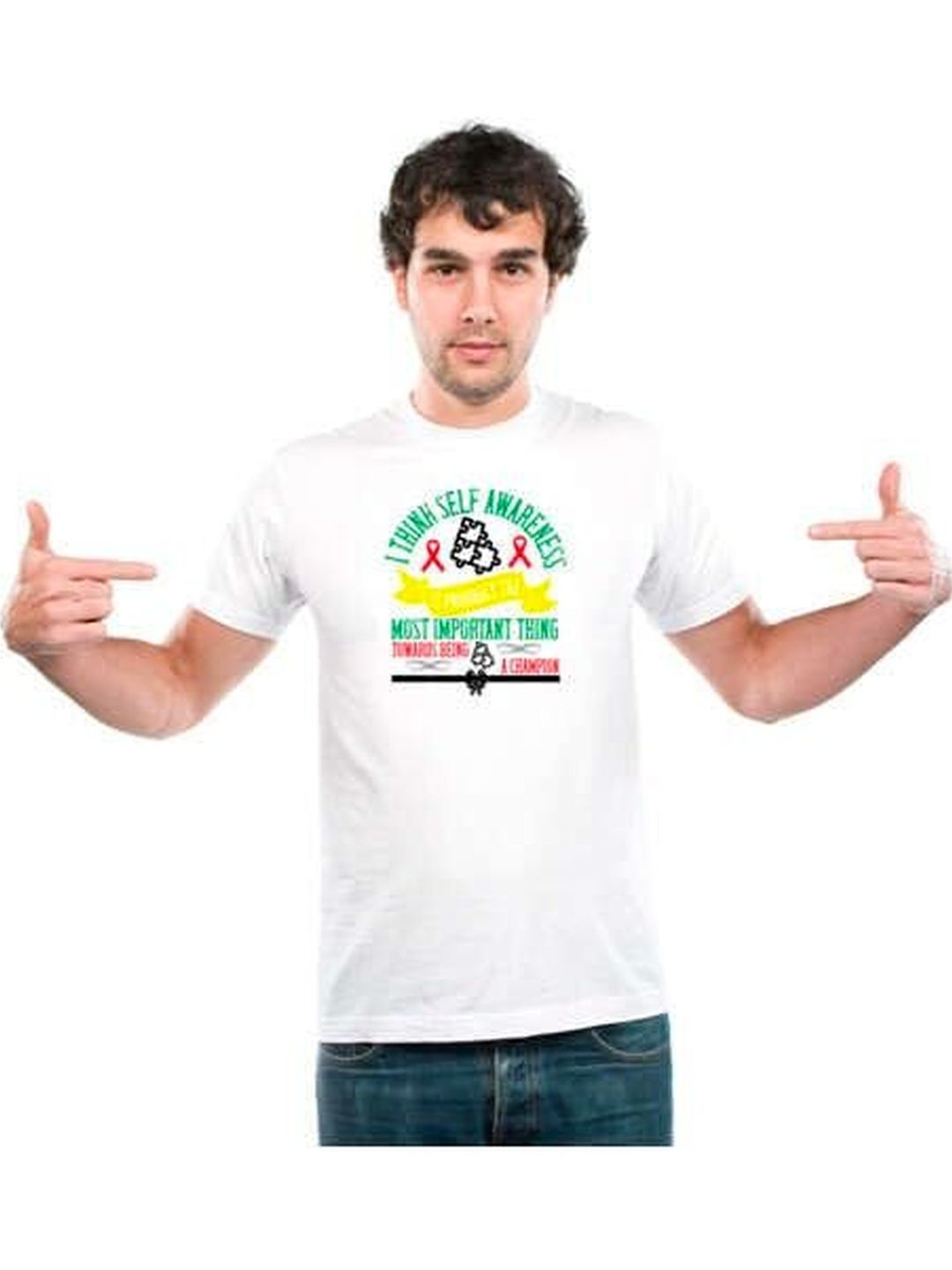 UDNAG Unisex Typography Printed T-shirt