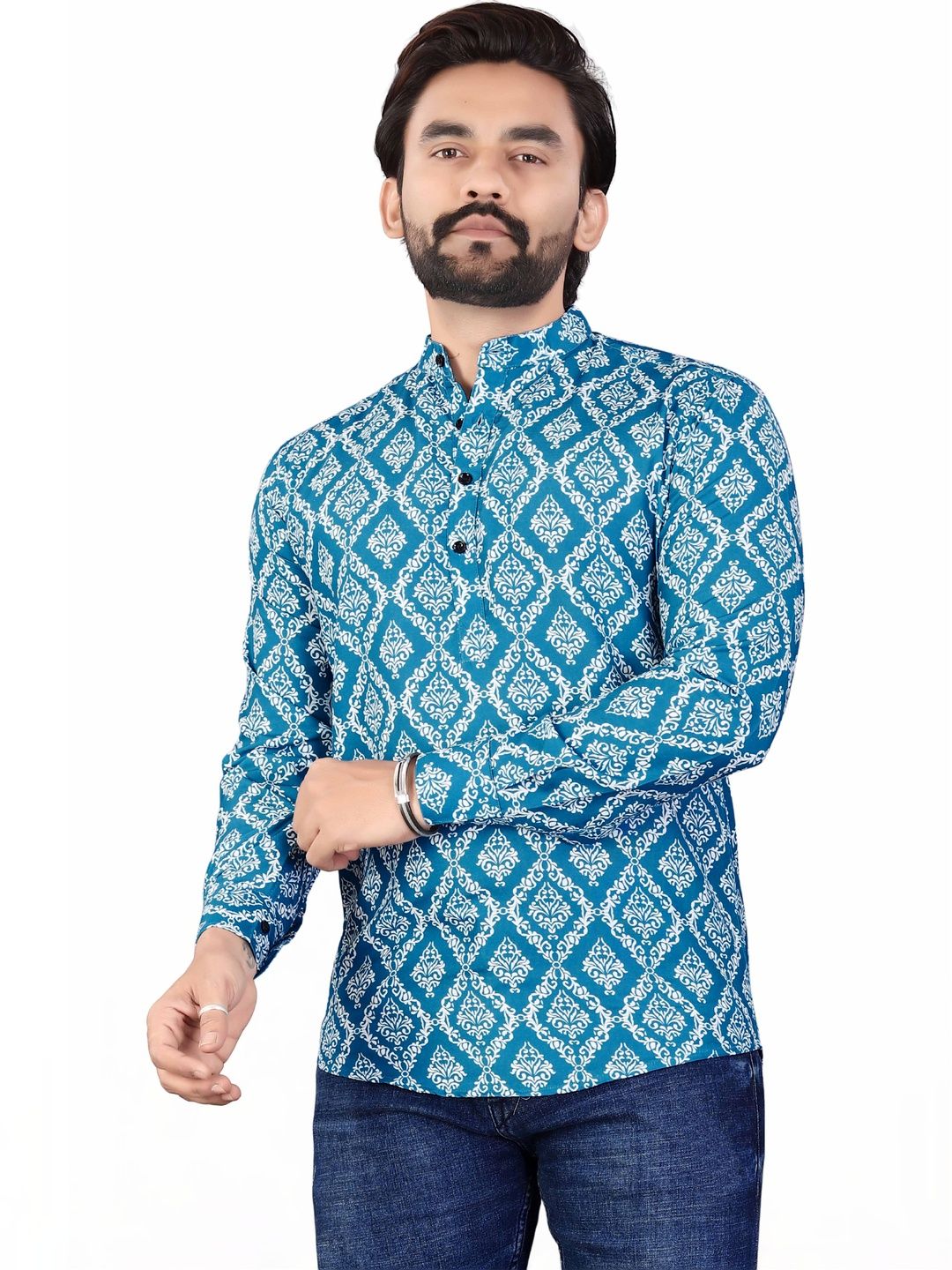 SEDUM SESTRI Men Ethnic Motifs Printed Kurta