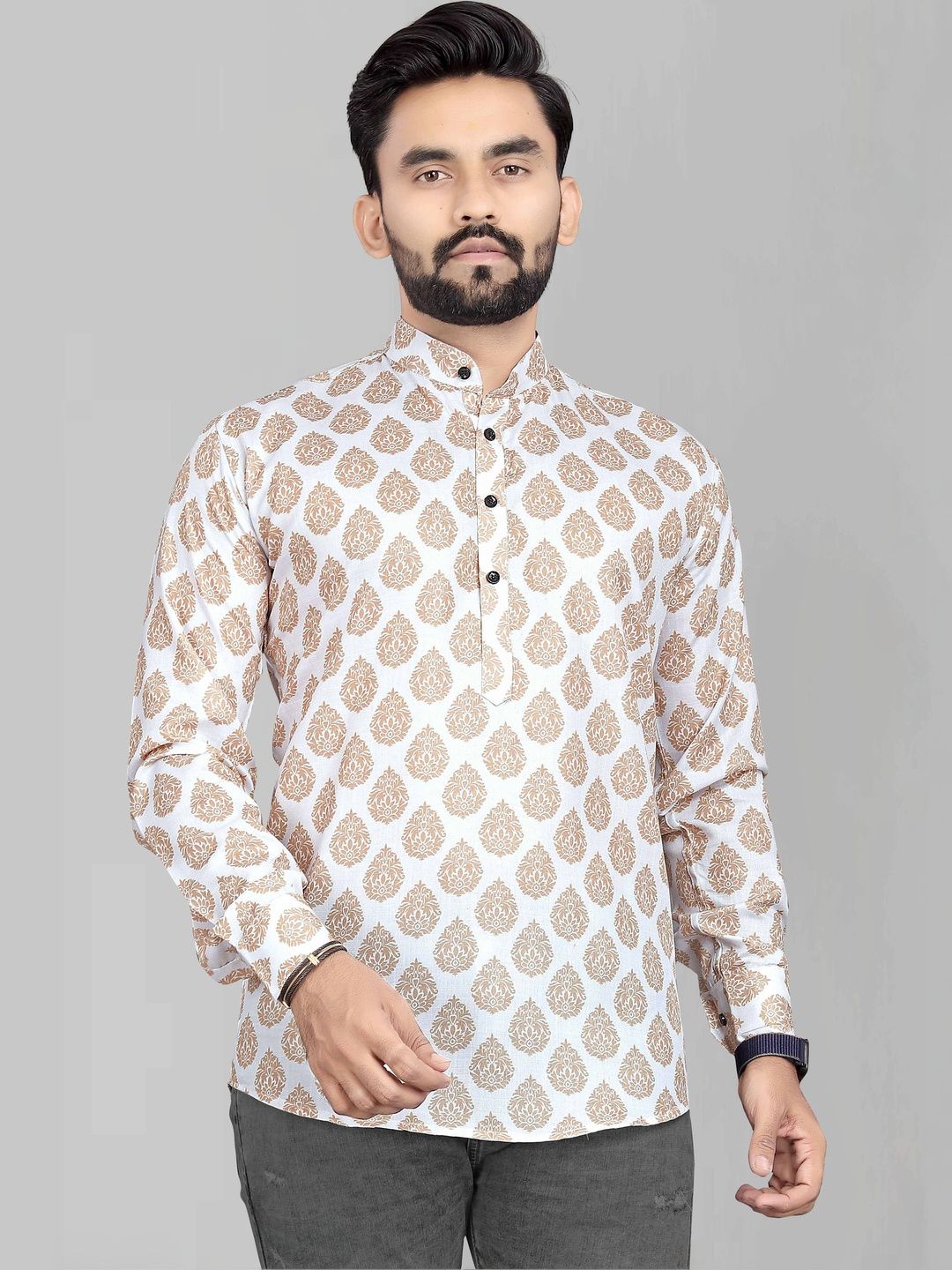 SEDUM SESTRI Men Ethnic Motifs Printed Kurta