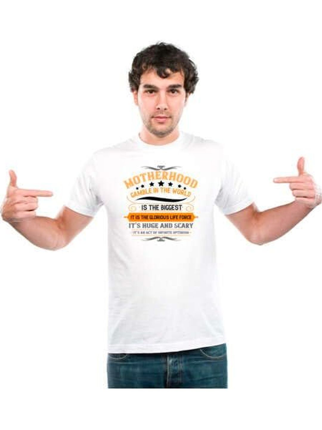 UDNAG Unisex Typography Printed T-shirt