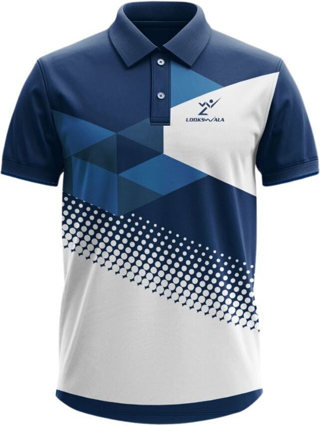 Lookswala Men Printed Polo Collar T-shirt