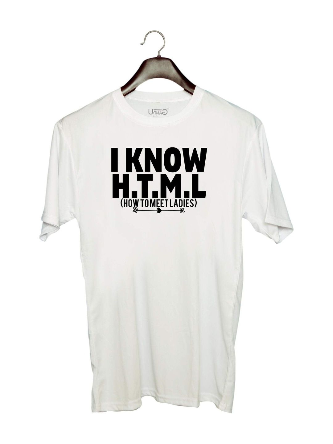 UDNAG Unisex Typography Printed T-shirt