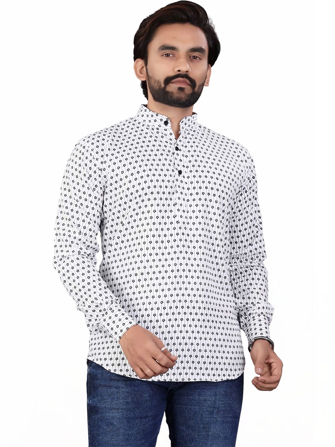 SEDUM SESTRI Men Geometric Printed Kurta