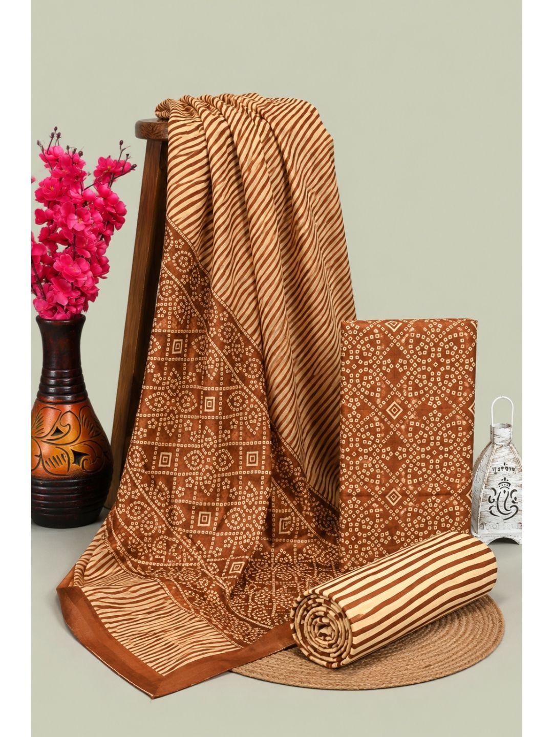 Mitera Printed Unstitched Dress Material