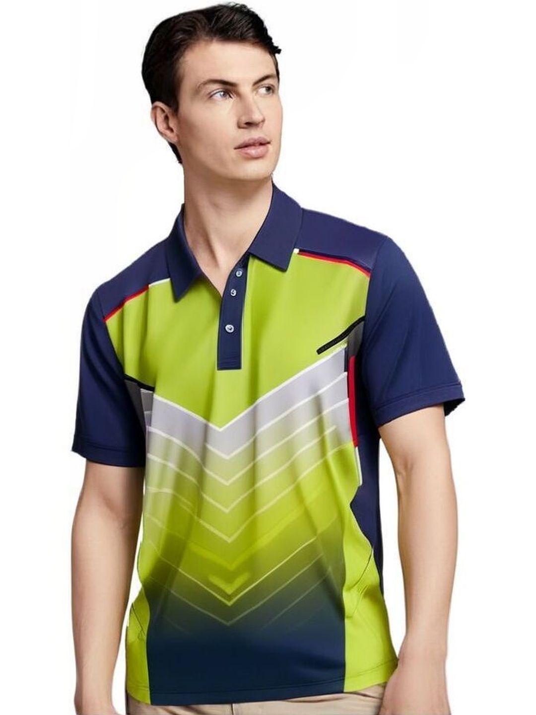 Lookswala Men Printed Polo Collar T-shirt