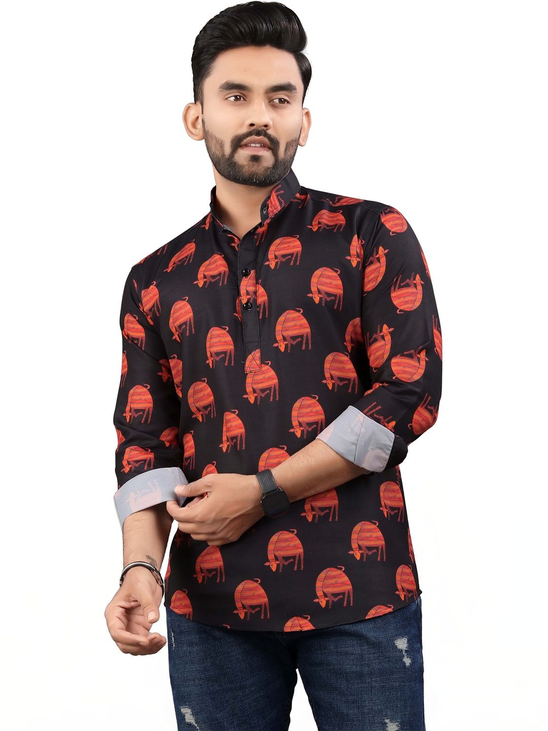 SEDUM SESTRI Men Printed Kurta